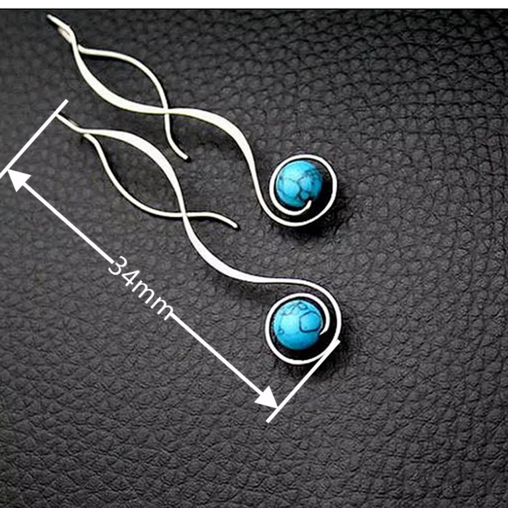 Charm Jewelry 925 Silver Drop Earrings for Women - Picture 3 of 3